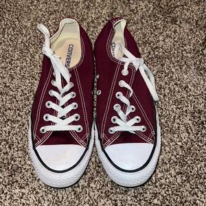 Women’s Burgundy Converse Shoes